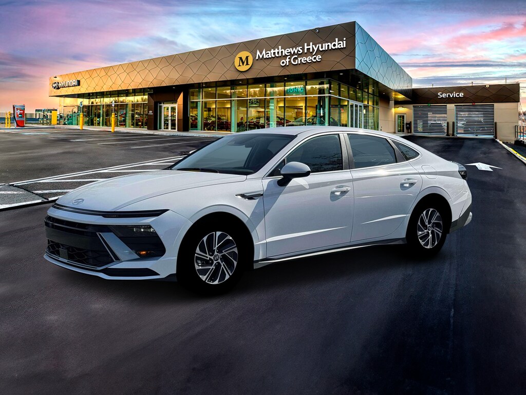 New 2026 Hyundai Sonata Hybrid Blue Sedan