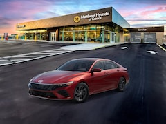 2026 Hyundai Elantra Hybrid Blue Sedan