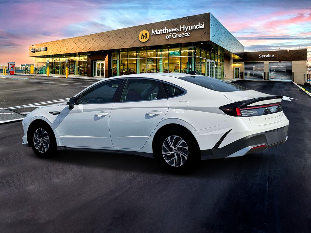 New 2026 Hyundai Sonata Hybrid Blue Sedan