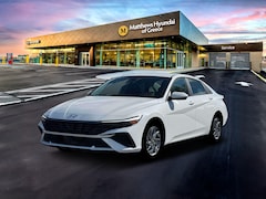 2026 Hyundai Elantra Hybrid Blue Sedan