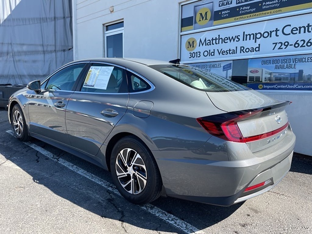 Used 2023 Hyundai Sonata Hybrid Blue Sedan