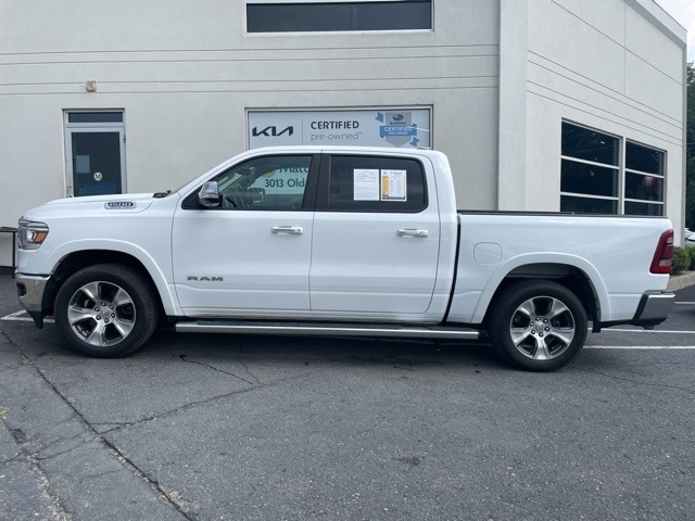 Used 2021 RAM Ram 1500 Pickup Laramie with VIN 1C6SRFJT6MN634956 for sale in Vestal, NY