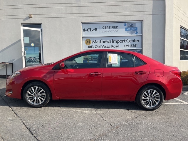Used 2019 Toyota Corolla XLE with VIN 2T1BURHE7KC181897 for sale in Vestal, NY