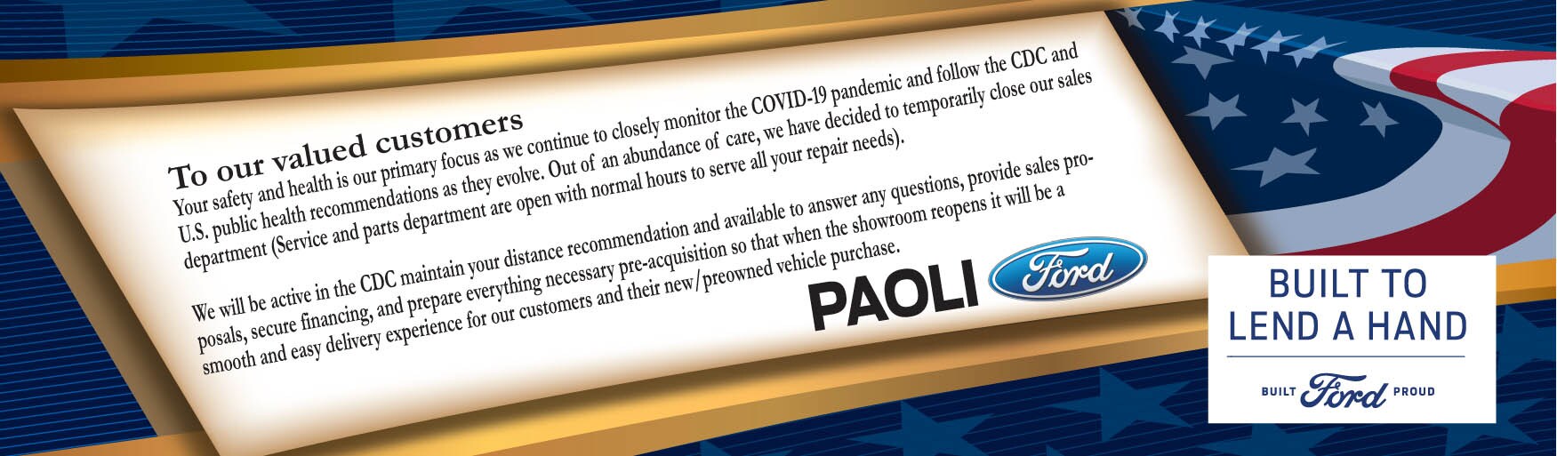 Paoli Ford New Ford & Used Car Dealership in Paoli PA Serving King