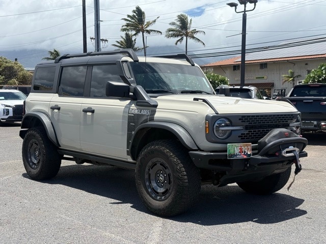 Used 2022 Ford Bronco 4-Door Everglades with VIN 1FMEE5DH9NLB58732 for sale in Kahului, HI