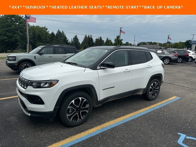 Used 2022 Jeep Compass Limited with VIN 3C4NJDCB4NT168726 for sale in Gladwin, MI