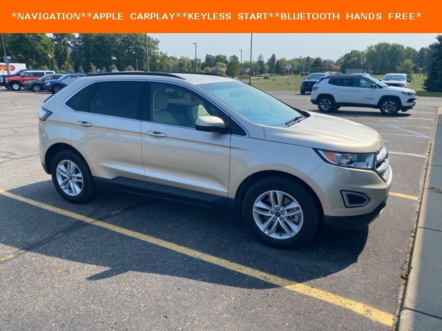 Used 2018 Ford Edge SEL with VIN 2FMPK4J98JBB78828 for sale in Gladwin, MI