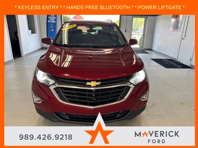 Used 2018 Chevrolet Equinox LT with VIN 2GNAXJEV0J6184169 for sale in Gladwin, MI