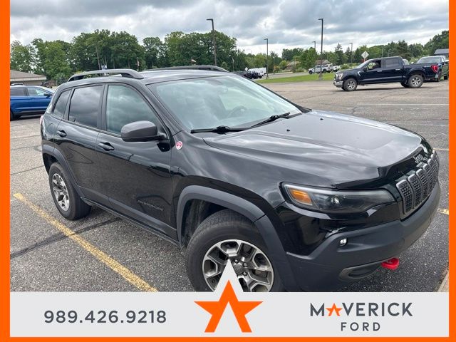 Used 2020 Jeep Cherokee Trailhawk with VIN 1C4PJMBX1LD588100 for sale in Gladwin, MI