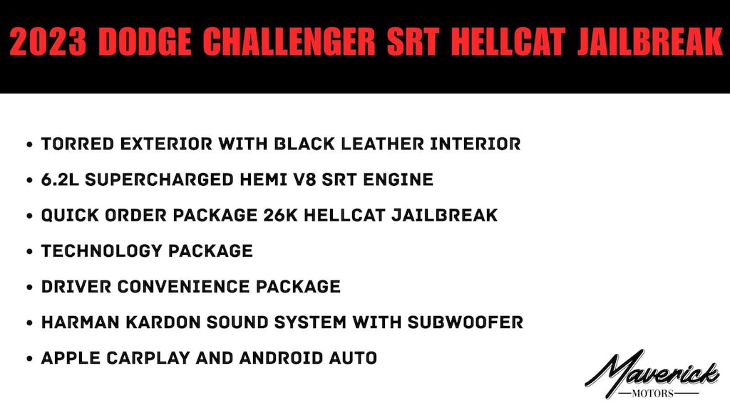 Used 2023 Dodge Challenger SRT Hellcat Jailbreak Coupe