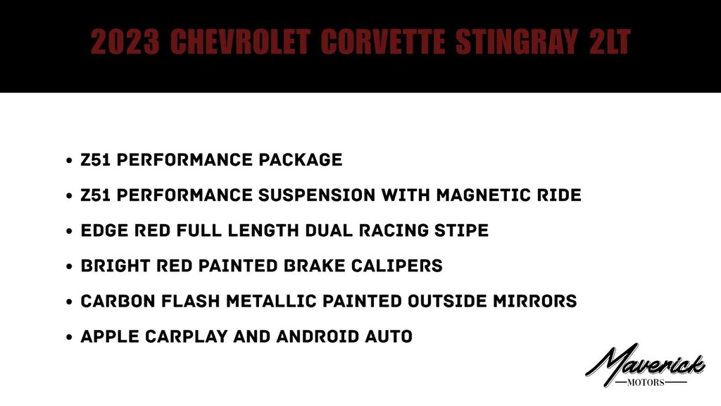 Used 2023 Chevrolet Corvette 2LT Coupe