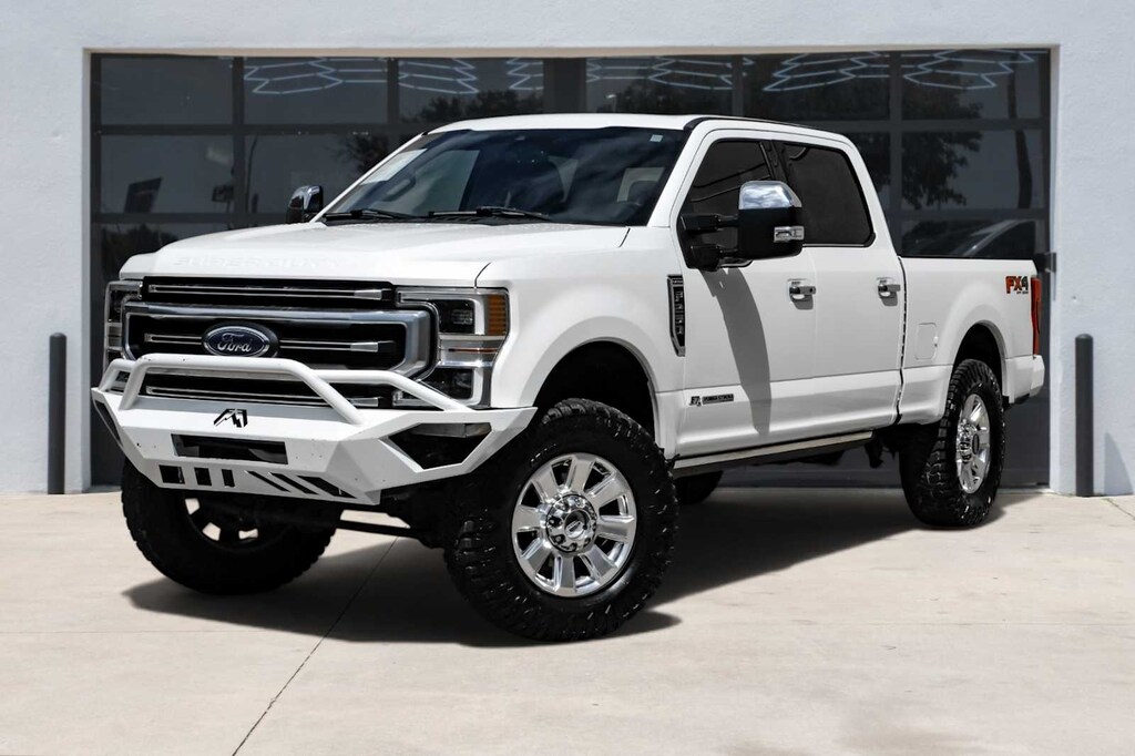 Used 2021 Ford Super Duty F-250 Pickup Platinum 4WD Crew Cab 6.75 Box Truck