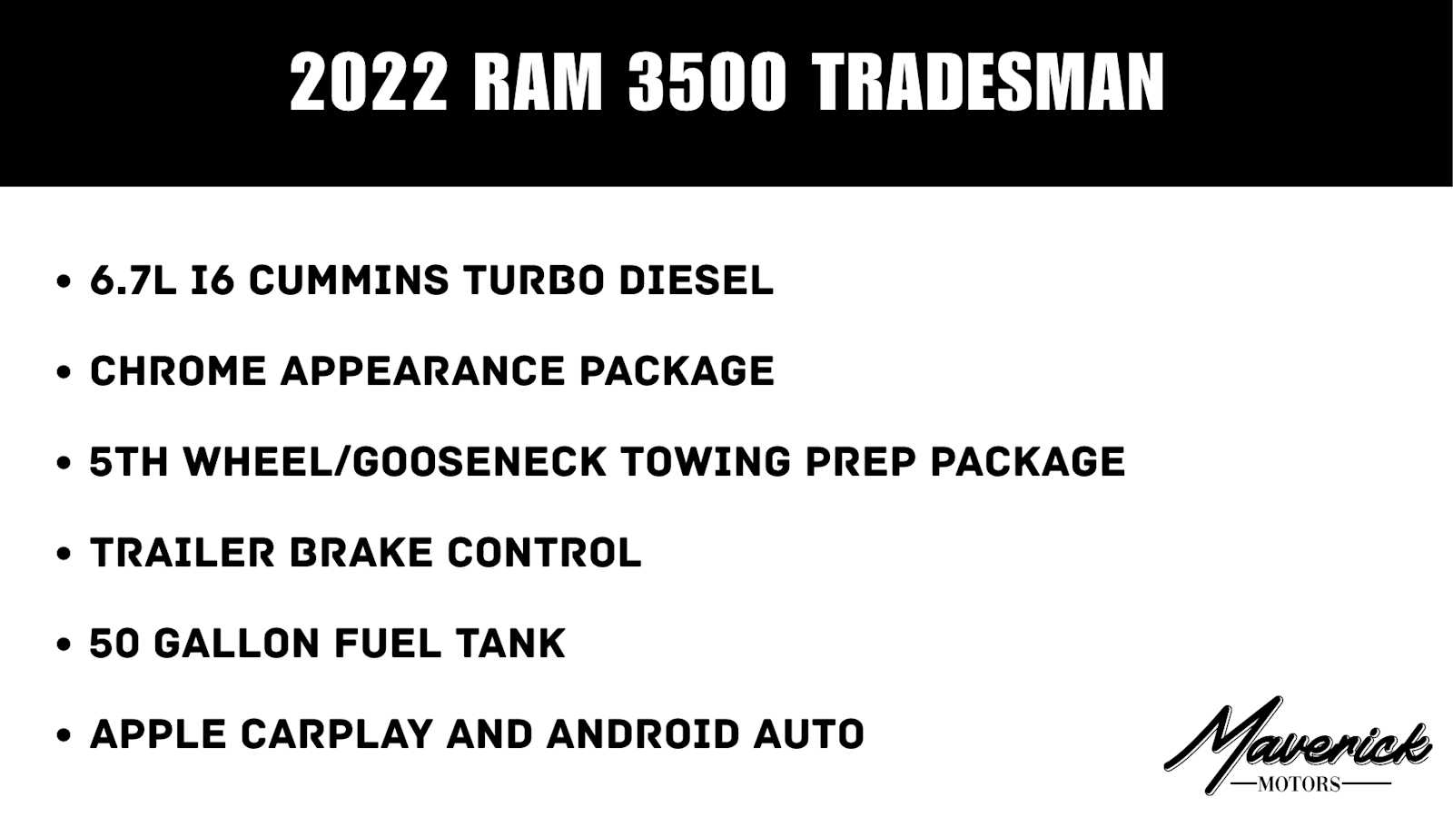 Used 2022 Ram 3500 Tradesman 4x4 Crew Cab 8 Box Truck