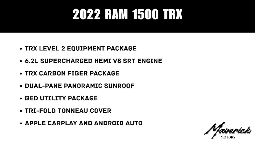 Used 2022 Ram 1500 TRX 4x4 Crew Cab 57 Box Truck