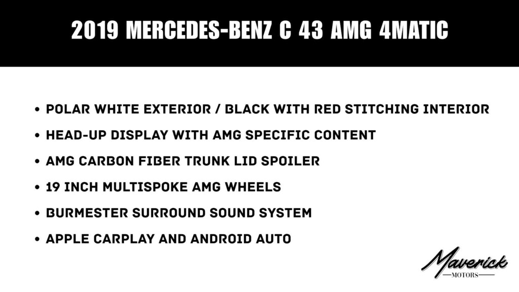Used 2019 Mercedes-Benz AMG C 43 AMG C 43 Coupe