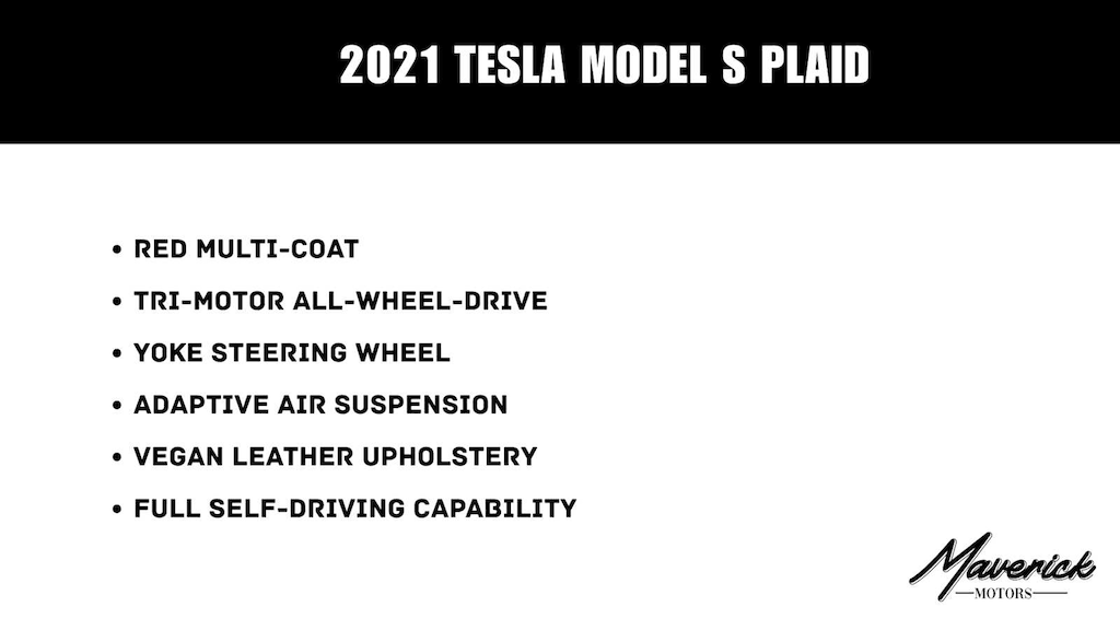 Used 2021 Tesla Model S Plaid Sedan