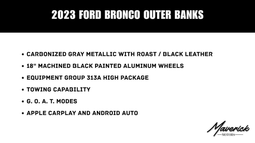 Used 2023 Ford Bronco Outer Banks SUV