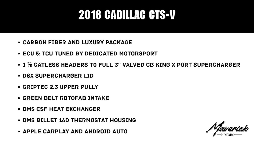 Used 2018 Cadillac V-Series Sedan