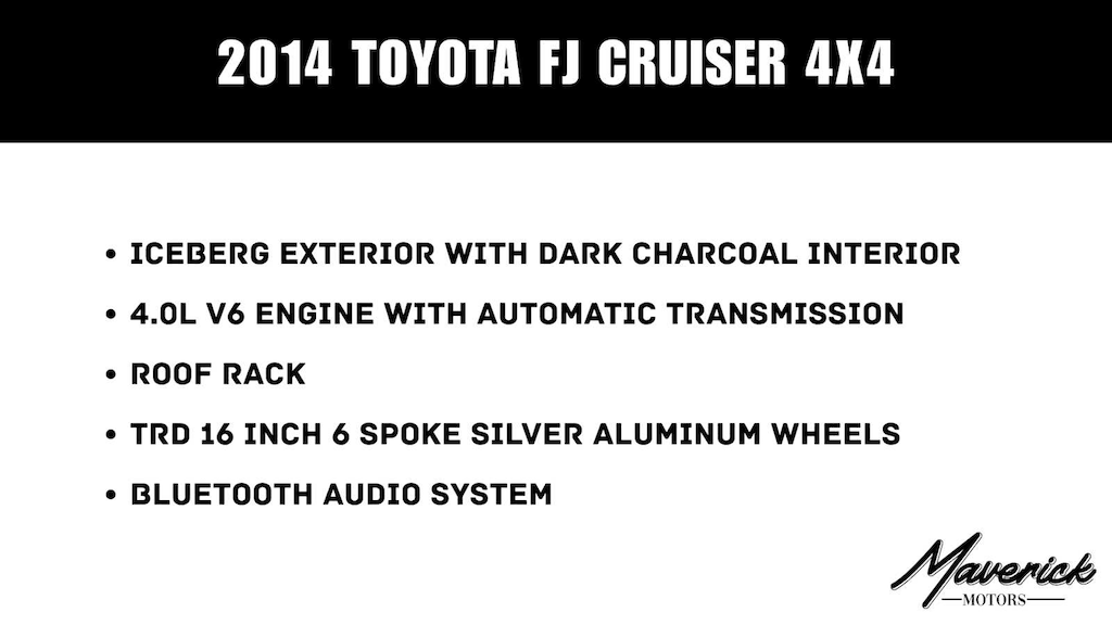 Used 2014 Toyota FJ Cruiser SUV