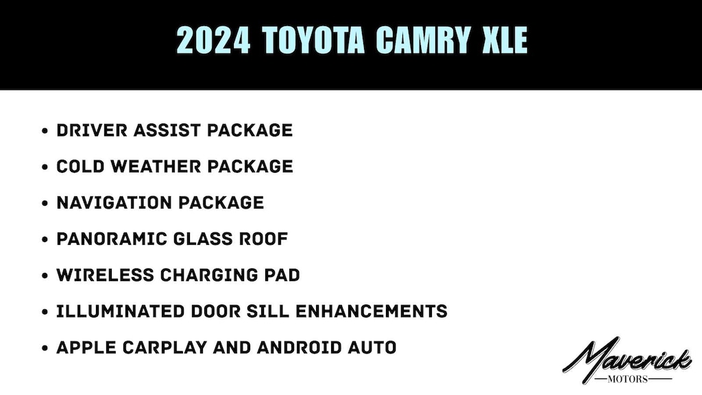 Used 2024 Toyota Camry XLE Sedan