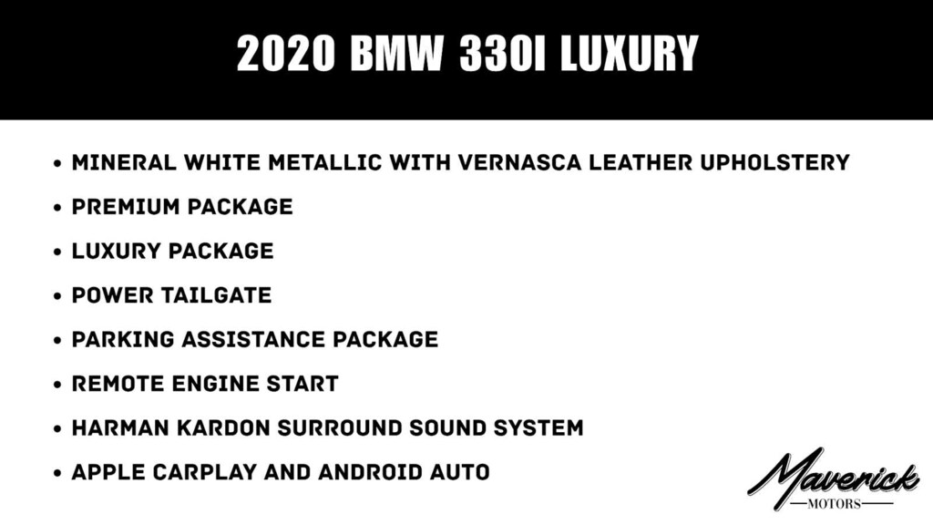 Used 2020 BMW 330i 330i Sedan