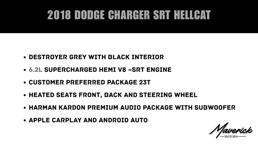 Used 2018 Dodge Charger SRT Hellcat Sedan