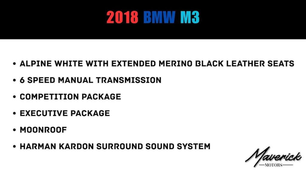 Used 2018 BMW M Models Sedan
