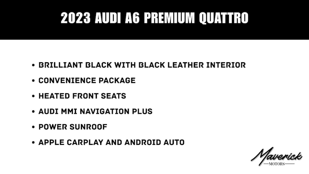 Used 2023 Audi A6 Sedan Premium Sedan