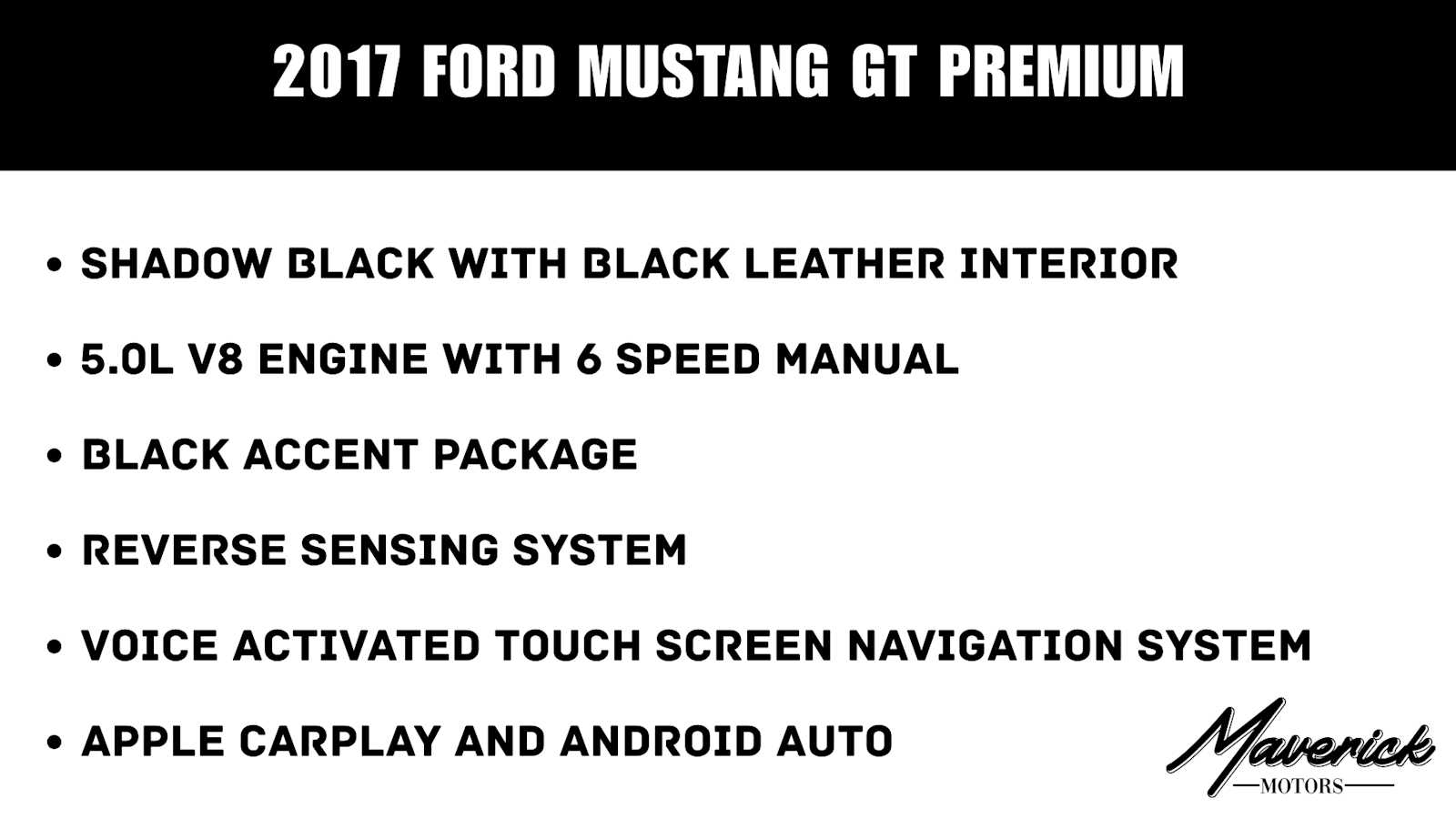 Used 2017 Ford Mustang GT Premium Coupe