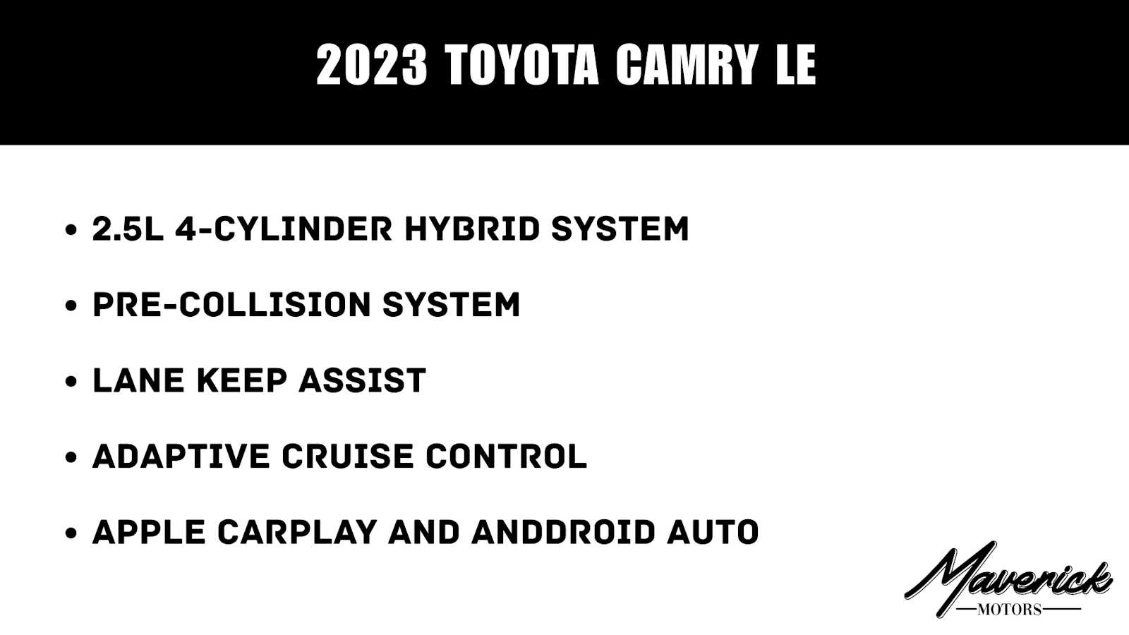 Used 2023 Toyota Camry LE Sedan