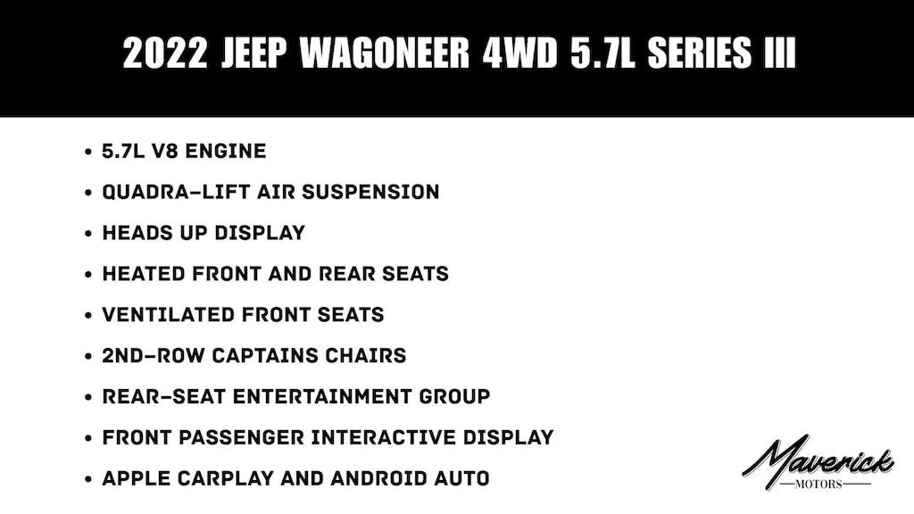 Used 2022 Jeep Wagoneer Series III SUV