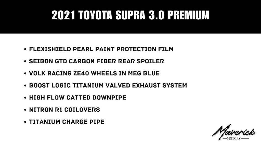 Used 2021 Toyota GR Supra 3.0 Premium Coupe