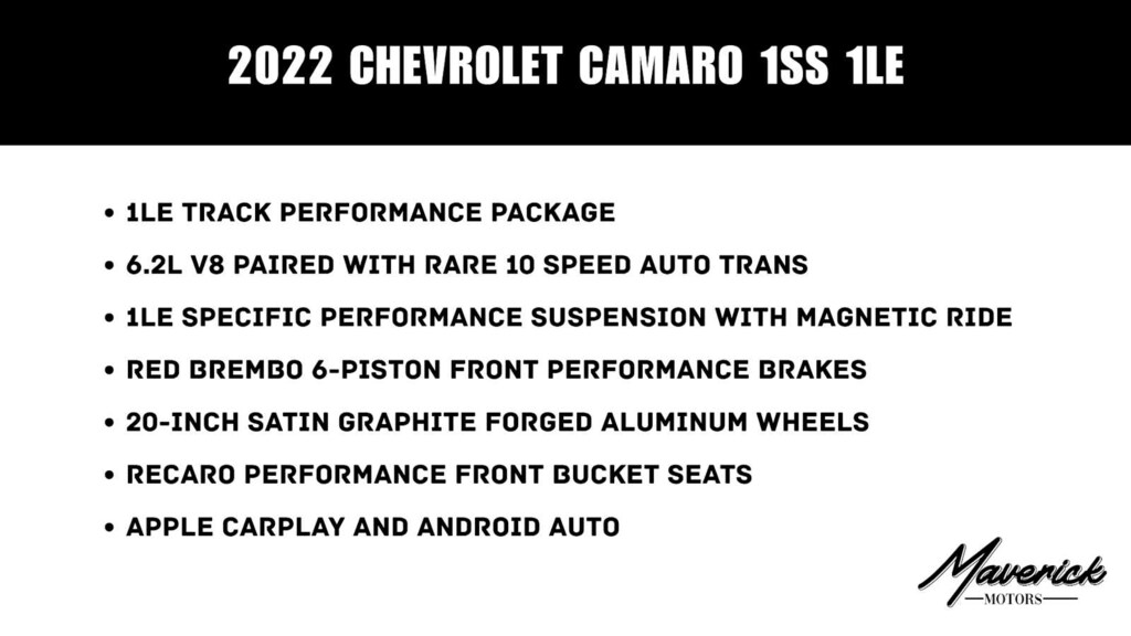 Used 2022 Chevrolet Camaro 1SS Coupe