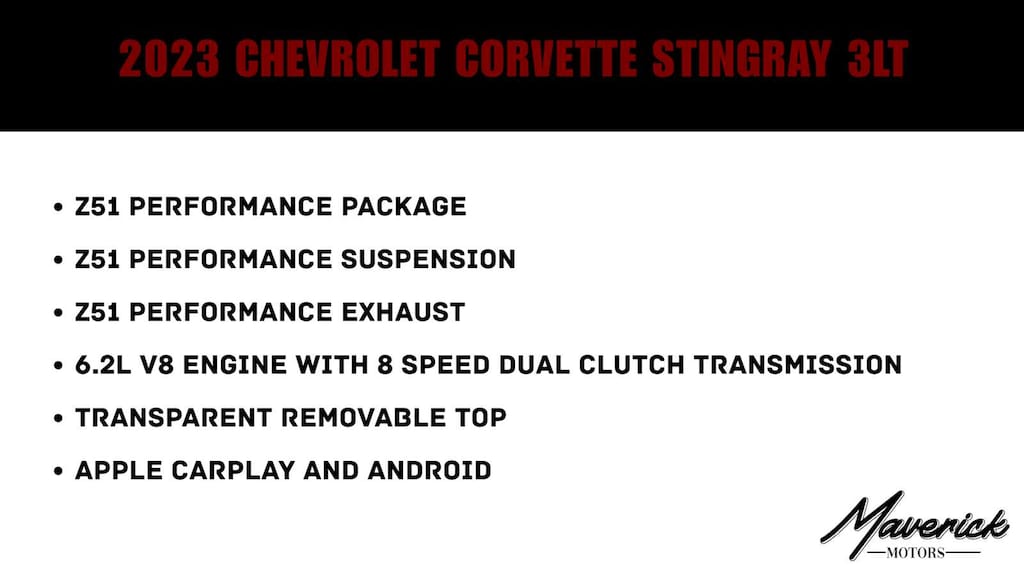 Used 2023 Chevrolet Corvette 3LT Coupe