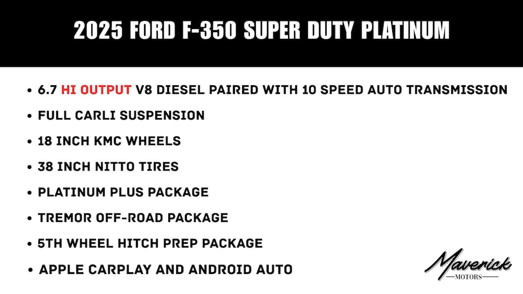 Used 2025 Ford Super Duty F-350 SRW Platinum Truck