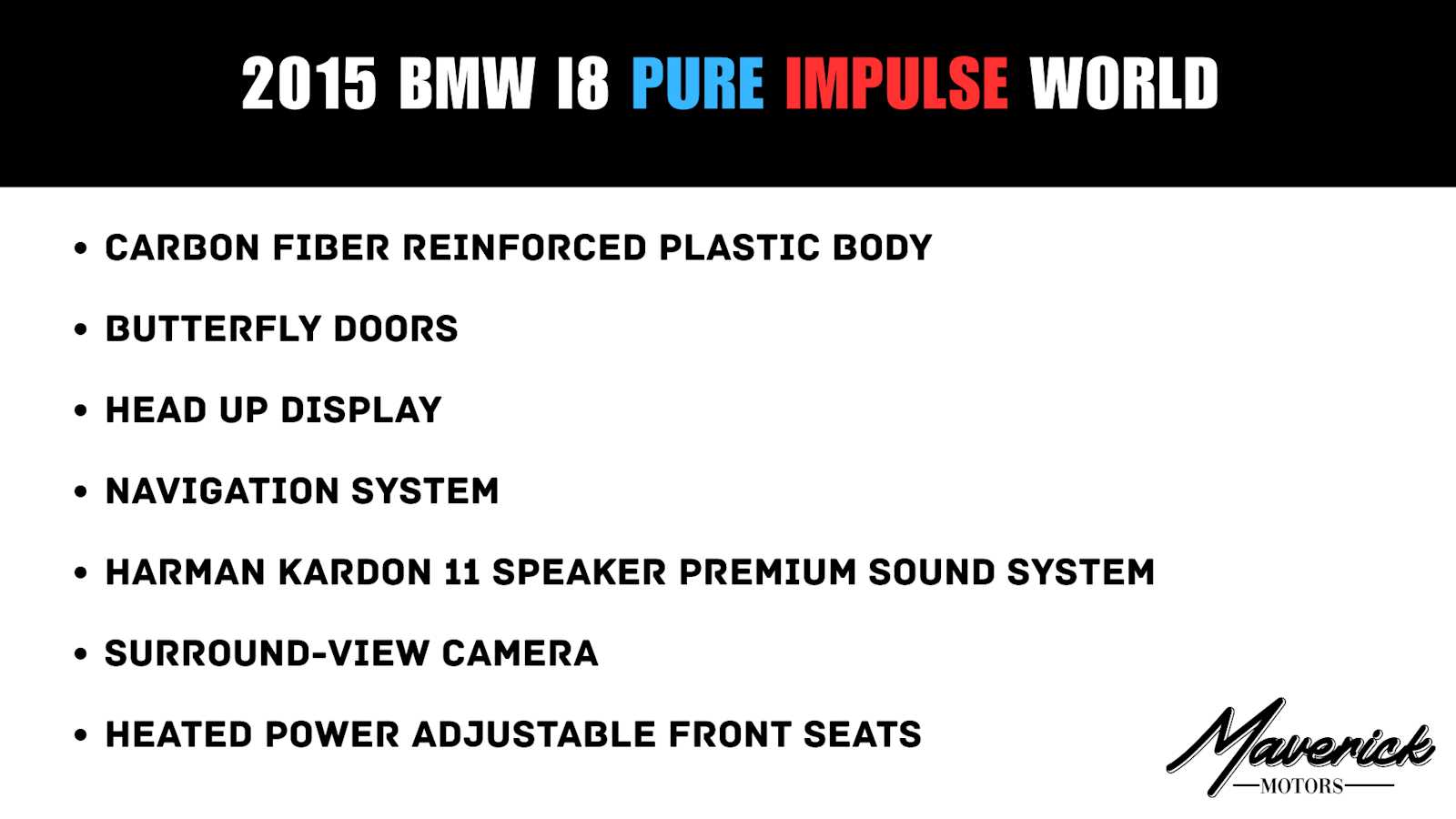 Used 2015 BMW i8 Coupe