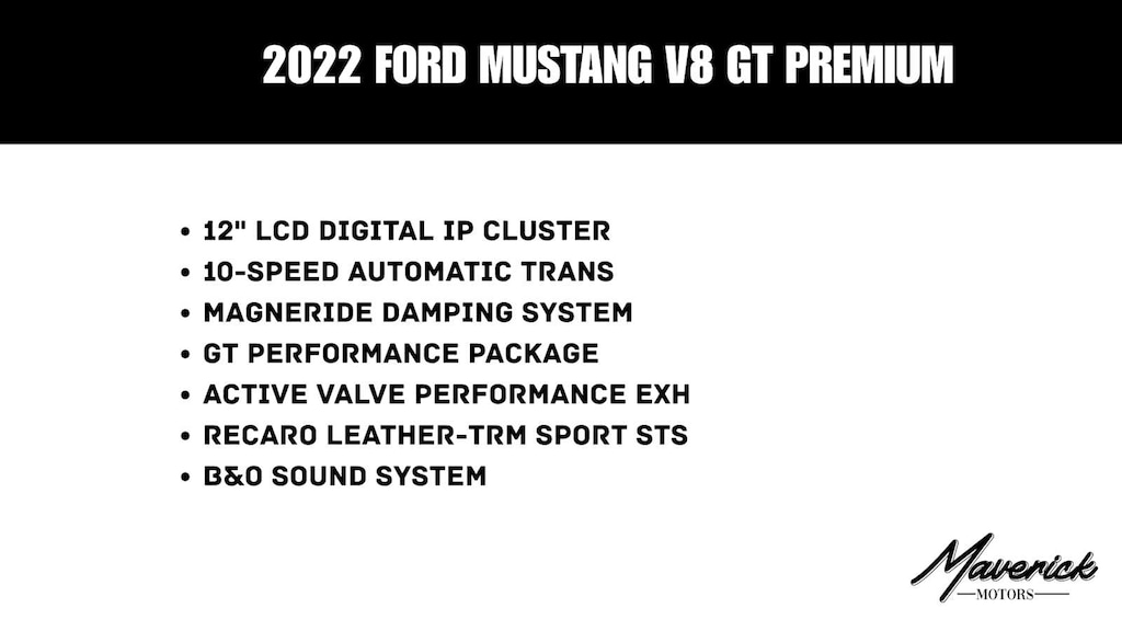 Used 2022 Ford Mustang GT Premium Coupe