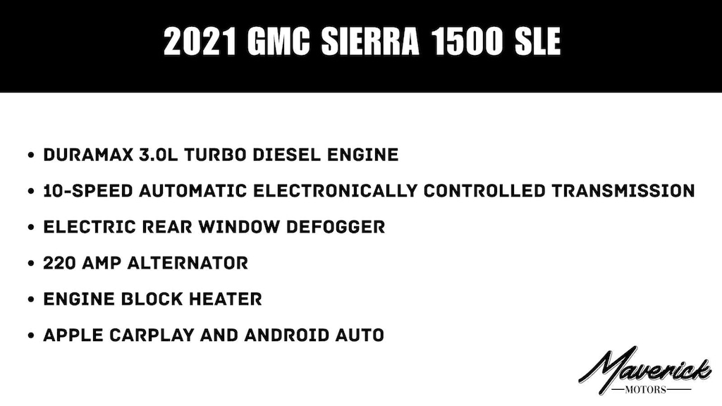 Used 2021 GMC Sierra 1500 SLE 2WD Crew Cab 147 Truck