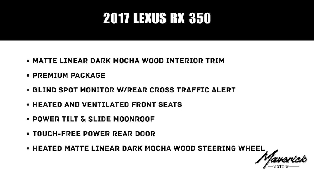 Used 2017 Lexus RX 350 SUV