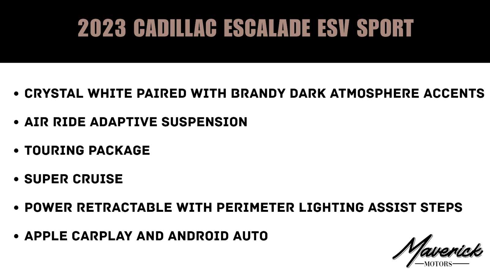 Used 2023 Cadillac Escalade ESV 4WD Sport SUV