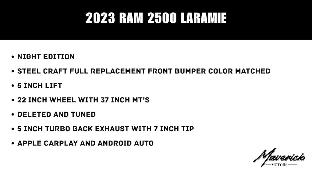 Used 2023 Ram 2500 Laramie 4x4 Crew Cab 64 Box Truck