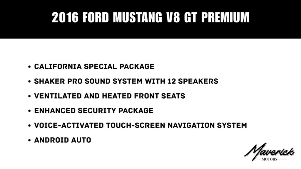 Used 2016 Ford Mustang GT Premium Coupe