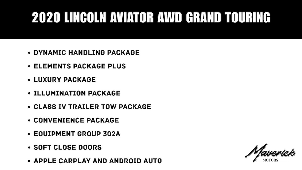 Used 2020 Lincoln Aviator Grand Touring SUV