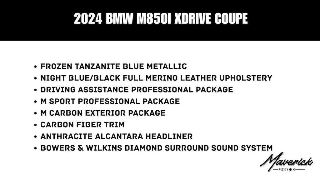 Used 2024 BMW M850i xDrive M850i xDrive Coupe
