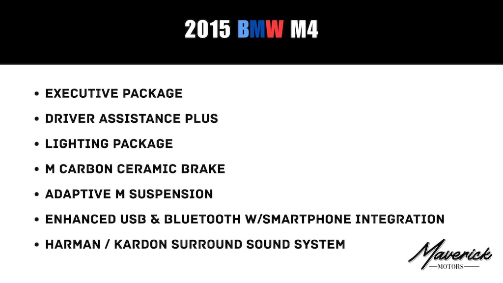 Used 2015 BMW M4 Coupe