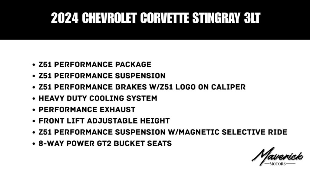Used 2024 Chevrolet Corvette 3LT Coupe