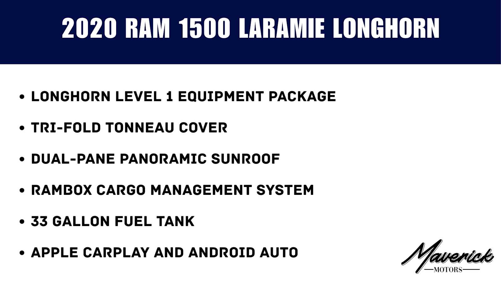 Used 2020 Ram 1500 Longhorn 4x4 Crew Cab 57 Box Truck