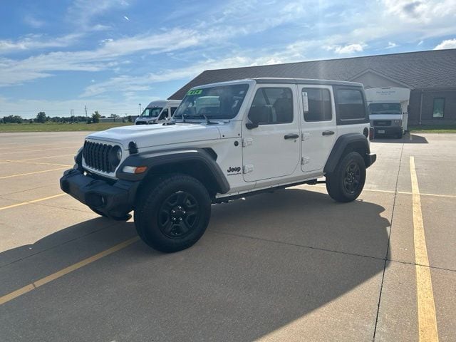Used 2024 Jeep Wrangler 4-Door Sport with VIN 1C4PJXDG2RW285547 for sale in Kansas City
