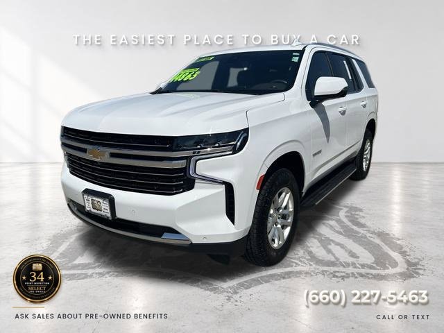Used 2021 Chevrolet Tahoe LT with VIN 1GNSCNKDXMR231106 for sale in Kansas City