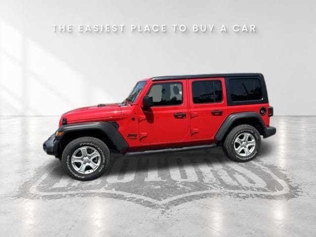 Used 2021 Jeep Wrangler Unlimited Sport S with VIN 1C4HJXDG3MW856444 for sale in Kansas City
